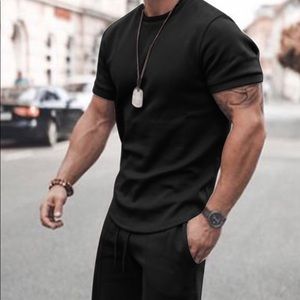 Mens plain black tee